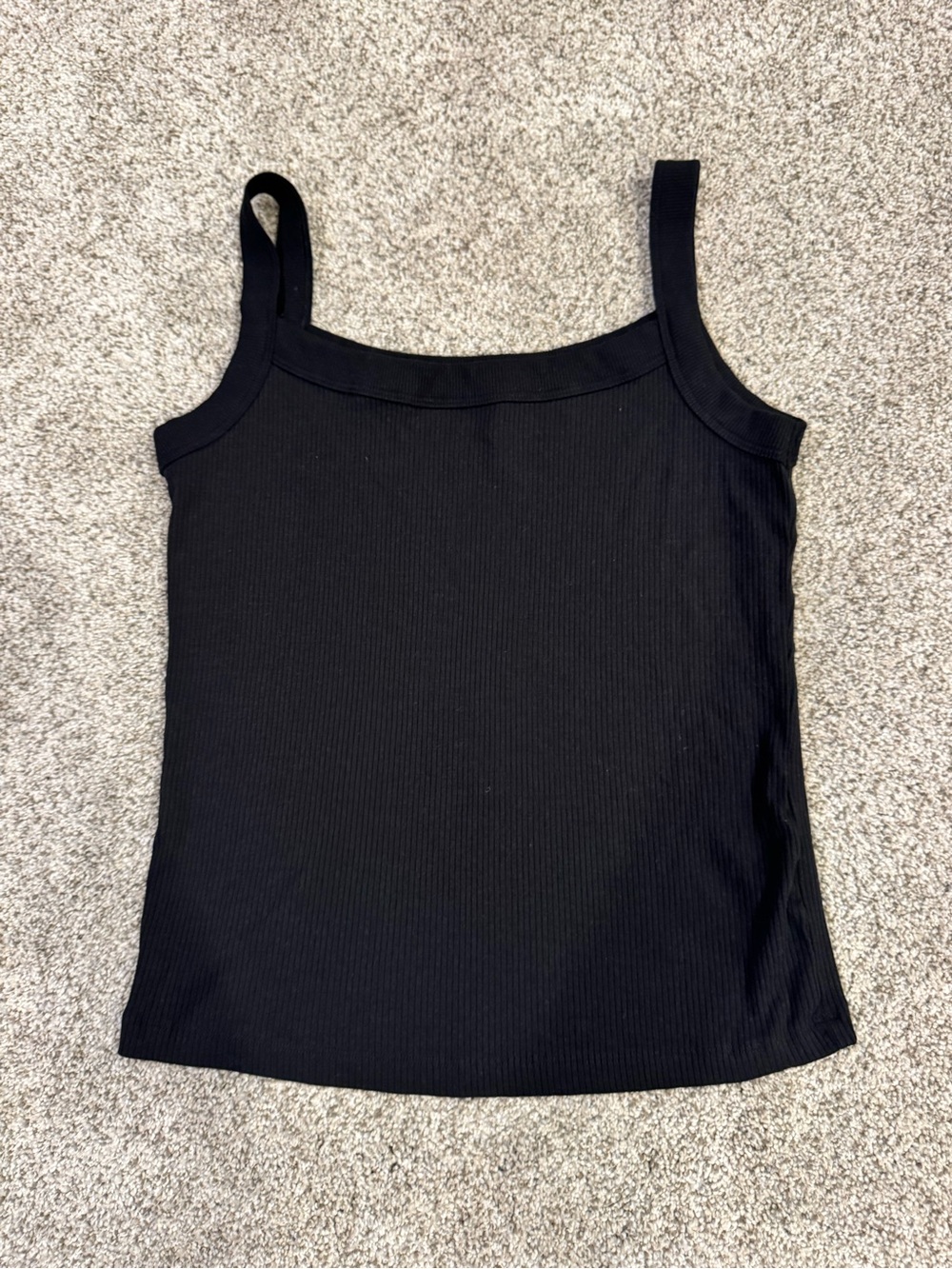 American Eagle Outfitters Black Ribbed Tank Top
